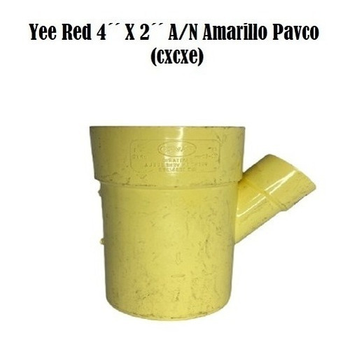 Yee Red 4 X 2 A/n Amarillo Pavco (cxcxe)