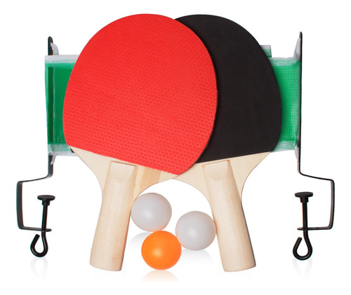 Kit 2 Raquete Tenis De Mesa Ping Pong Profissional Lisa Rede