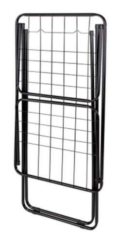 Varal De Chão Com Abas Slim Preto Reforçado 6216 Mor