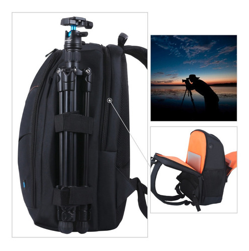 Mochila Bolso Para Cámara Fotográfica Reflex Y Accesorios