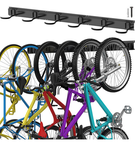 Torack Bike Storage Rack, 6 Bike Rack Monte De Pared Home An