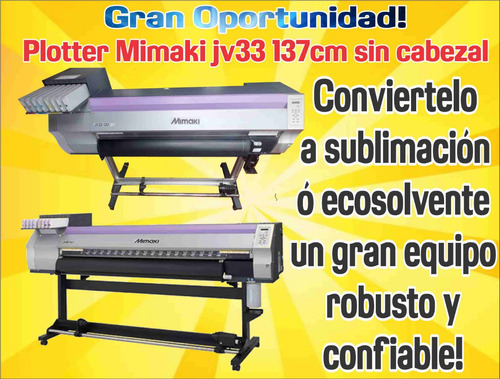 Ploter Impresion Mimaki De 137cm Sin Cabezal-funcional