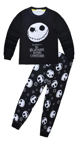 Set Pijamas De Sally Jack Halloween Navidad For Niño Niña