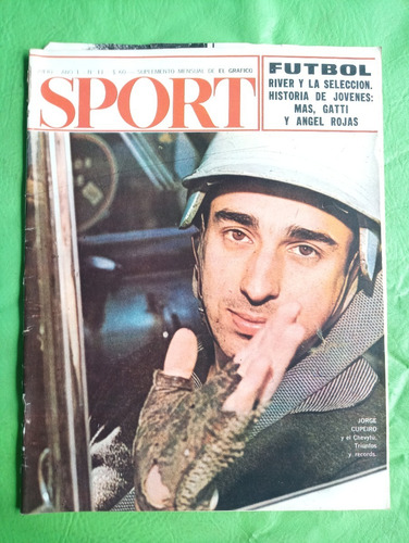 El Grafico Sport 11 Julio 1965 Jorge Cupeiro Automovilismo B