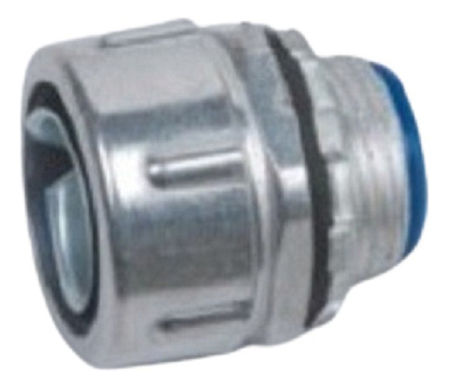 Conector Metálico Galvanizado Recto 1 Pulgada, Precio X 10 U