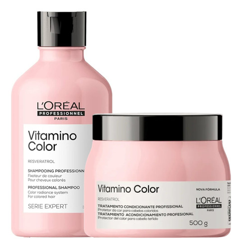  Loréal Vitamino Color Mascara 500gr + Shampoo 300ml