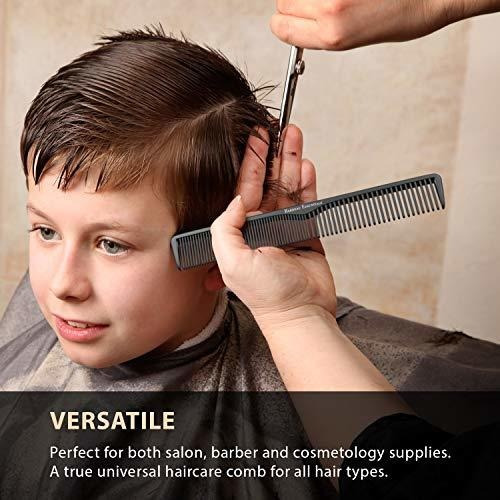 Peine Para Cortar El Pelo (paquete De 2), Color Negro De Car