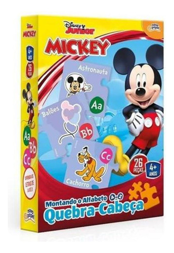 Quebra Cabeça Disney Mickey Montando O Alfabeto Toyster 8019