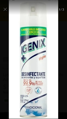 12 Aerosol Desinfectante Igenix
