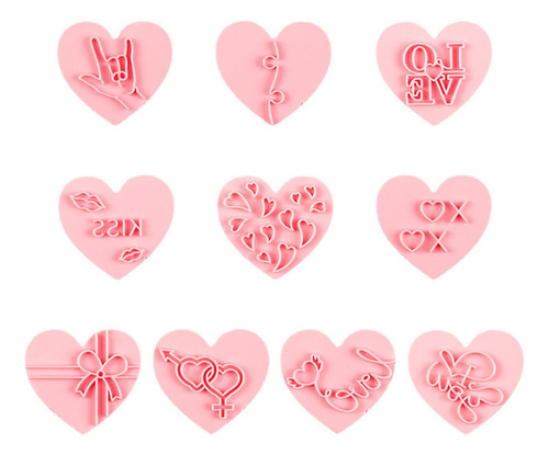 Juego De Cortadores De Galletas Para El Día De San Valentín