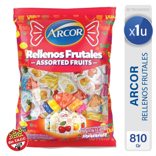 Caramelos Rellenos Frutales Arcor Sin Tacc - Mejor Precio