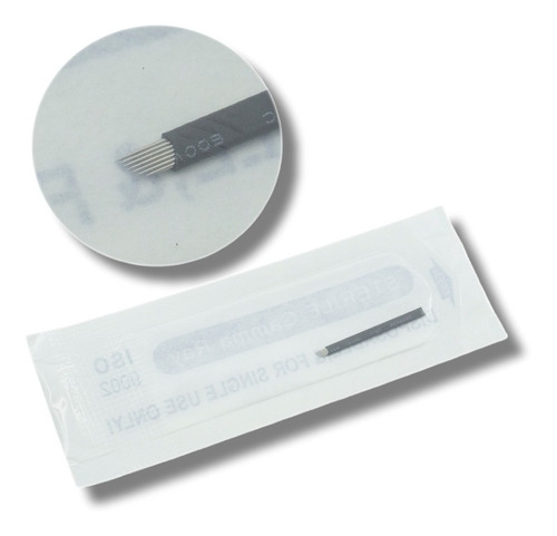 Agujas Microblading Nano Navajas Diagonal Flex Set 10pz