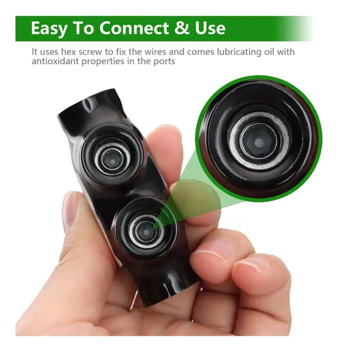 Conector Empalme Aislado Negro Para Alambre Cobre Aluminio