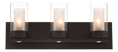 Barra De Luces Led Para Tocador De Baño 19.5'' Color Negro