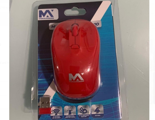 Mouse Óptico Moderno Wireless Sem Fio Usb Maxmidea