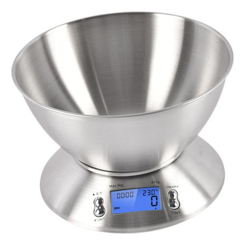 Báscula De Cocina Para Alimentos Con Cuenco, Báscula Para