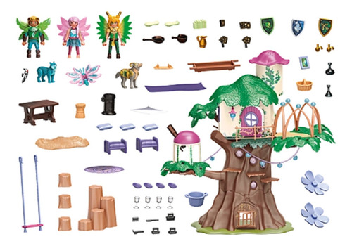 Figura Armable Playmobil Ayuma Árbol De La Comunidad 3