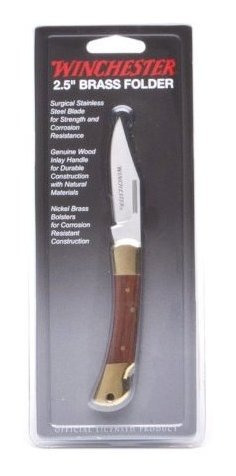 Cuchillo Plegable Winchester 22-41324 Brass, 2,5-in. Espada