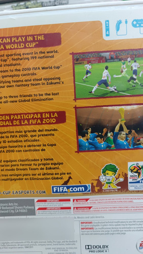 South Africa 2010 Fifa Word Cup Para Wii Físico Original (Usado)