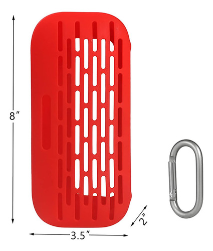 Huayuwa Funda De Silicona (roja) Compatible Con Altavoz Port