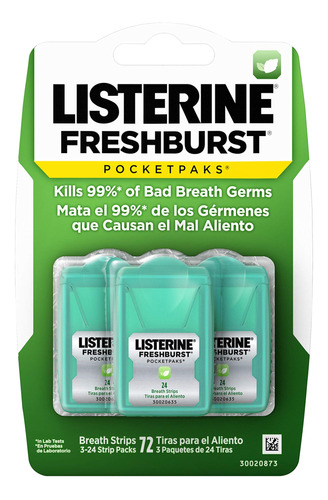 Listerine Freshburst Pocketpaks - Tiras De Aliento Para Diso