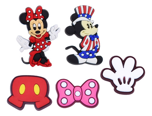 Pines Charms Accesorios Para Crocs Mickey Mouse, Minnie Mouse