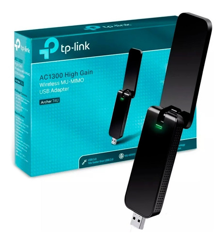 Placa Red Wifi Usb Tp-link Archer T4u Ac1300 Dual Band Wps