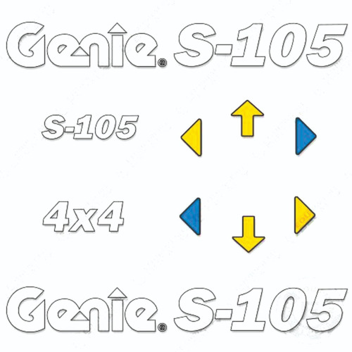 Calcomanias Para Elevador Genie S-105