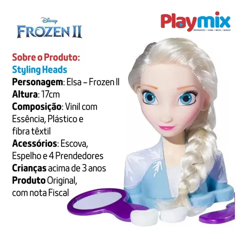 Jogo Mimics Frozen 2 e Busto de Boneca Anna Styling Head - Baby