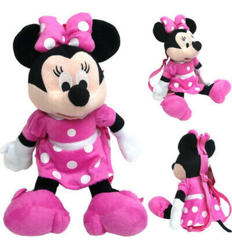 Mimi Mouse 38cms Minnie Peluche Tipo Backpack Mickey Mouse 