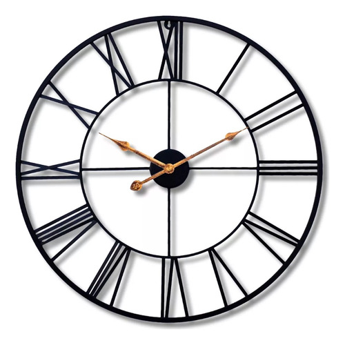 Reloj De Pared 76 Cm Metalico Grande Sala Casa Lobby Oficina