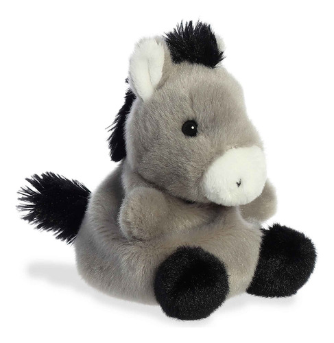 Peluche Aurora® Palm Pals Eli Donkey Burrito Felpa 12 Cm Gris