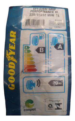 Pneu 225/45r18 95w Goodyear Efficient Grip W