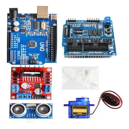 Kit Chasis Completo Auto 4wd / Robot Arduino Compatible