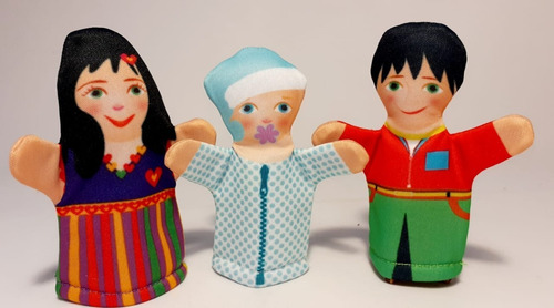 Imagen 3 de 5 de Títeres De Dedo De La Familia Lo Pequeño Es Hermoso