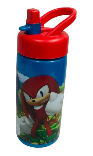 Botella De Agua Infantil Sonic Con Sorbete Ar1 1367 Ellobo 