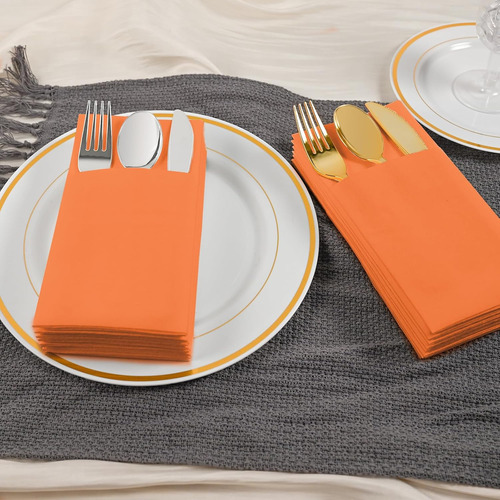 Servilletas Desechables De Papel Con Bolsillo Para Cubiertos