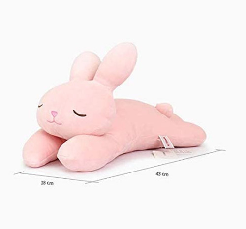 Peluche Conejo Rosa Almohada Para Dormir Contención Y Apego