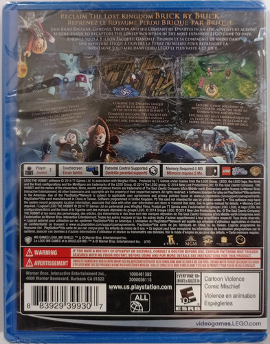 Lego The Hobbit Jogo Psvita Físico Lacrado