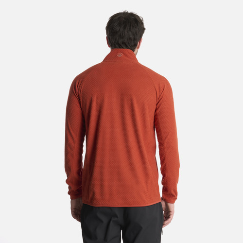 Polerón Hombre Jacaranda Nano-f 14 Zip Terracota Lippi
