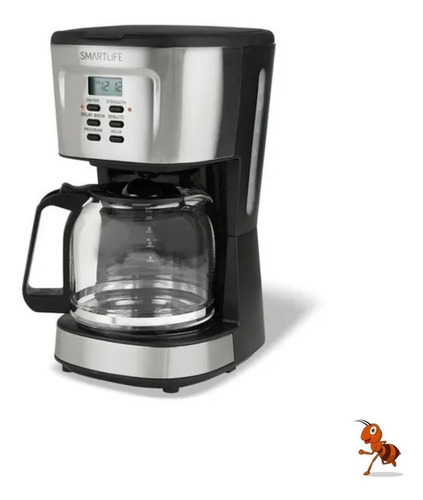 Cafetera Smartlife Digital SL-CM1095 automática negra y gris de filtro 220V - 240V