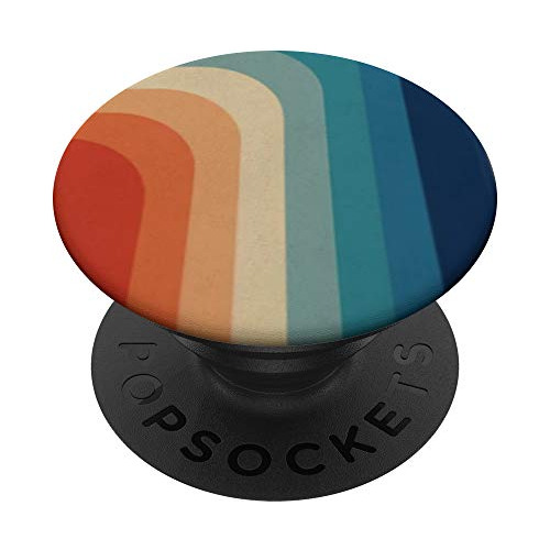 Retro Hippie Stripes Of The 60's And 70's Popsockets Qhmxs