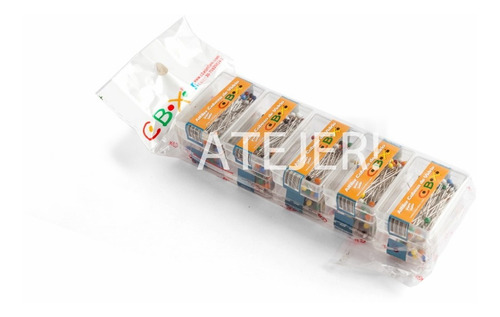 Imagen 3 de 4 de Alfileres Cabeza De Vidrio Para Modista 10 Caja X50 Unidades