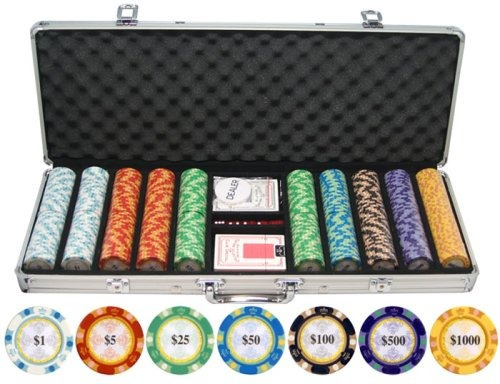 Fichas De Poker 500 Piezas En Arcilla Monte Carlo Jp