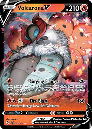 Volcarona V - 021/203 - Ultra Rare - Espada Y Escudo - C