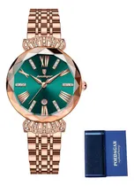 Comprar Relojes de cuarzo para mujer Poedagar 766 con fondo verde