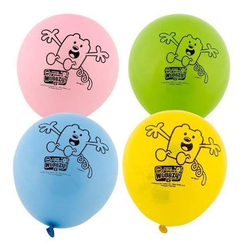 12 Globos De Látex Impresos