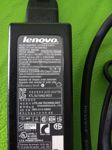 Cargador De Notebook Lenovo