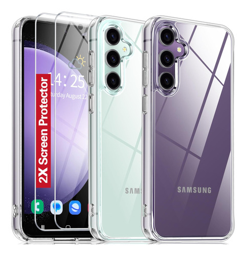 Oterkin Para Samsung Galaxy S23 Fe Funda Transparente, [20x