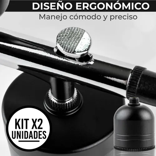 Set X2 Aerógrafo Inalámbrico Profesional Portátil Recargable